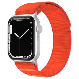 Apple Watch 42/44/45/49 mm Armband Nylon Trail Loop Orangeröd