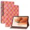 Samsung Galaxy Tab S7 Plus / Tab S8 Plus Fodral Vvd Textur Rosa/Gul