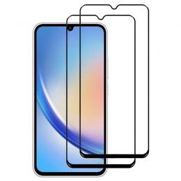 2-Pack Samsung A15 Skärmskydd Full Cover i Härdat Glas