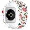 Silikon Armband Apple Watch 42/44/45/49 mm Fglar/Blommor
