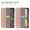 Samsung Galaxy Tab S6 Lite - Tri-Fold Fodral Med Pennhllare - Rosguld