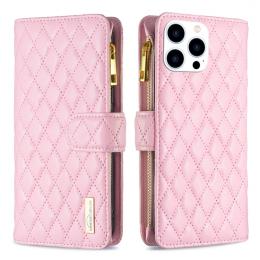 iPhone 15 Pro Fodral Diamond Multifunktionell Rosa