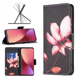 Xiaomi 12 Fodral Med Tryck Rosa Blomma