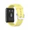 Silikon Armband Fr Huawei Watch Fit - Gul