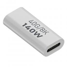 140W USB 3.1 USB-C Hona till USB-C Hona Adapter 8K 40Gbps Vit