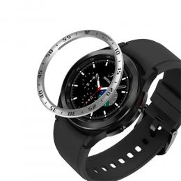 Bezel Skyddande Ring Galaxy Watch4 Classic 42 mm Silver/Svart