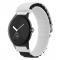Google Pixel Watch / Watch 2 Armband Nylon Pro Vit/Svart