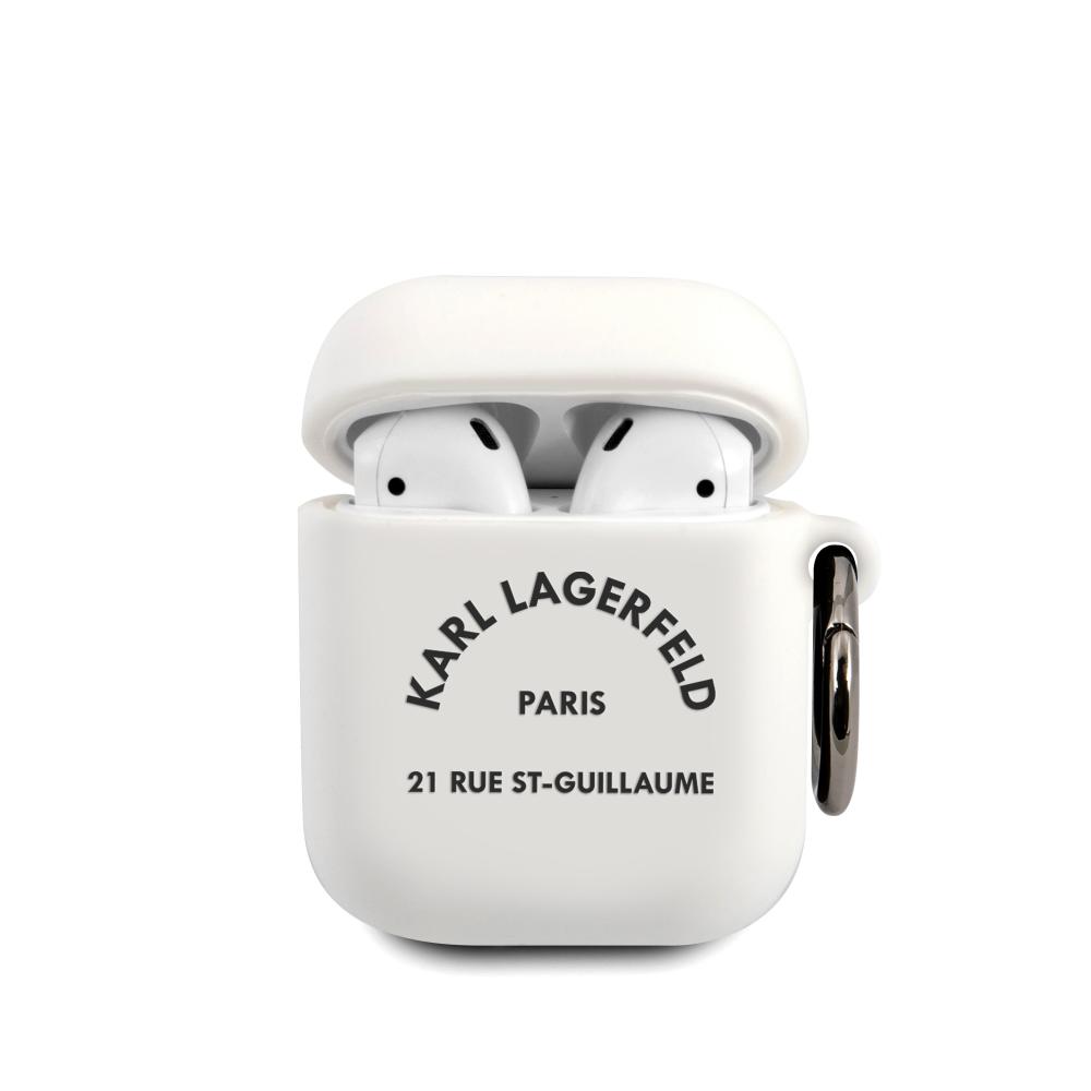 Karl Lagerfeld Rue St Guillaume AirPods Fodral Vit