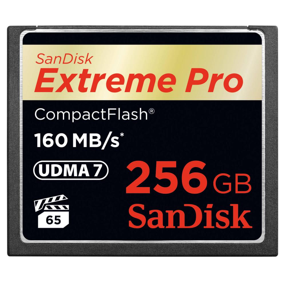 SanDisk CF Extreme Pro 256GB 160MB/s Minneskort
