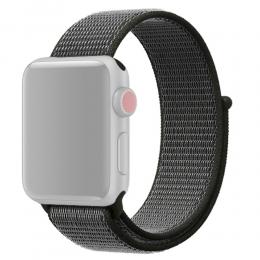  Nylon Loop Armband Justerbart Apple Watch 42/44/45 mm - Mörk Grön - Teknikhallen.se