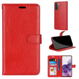 Samsung Galaxy S21 Plus - Retro Plånboksfodral - Röd