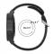 Ihligt Silikon Armband Fr Smartwatch (22 mm) - Mrk Bl/Gr