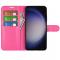 Samsung Galaxy S24 Fodral Litchi Lder Rosa