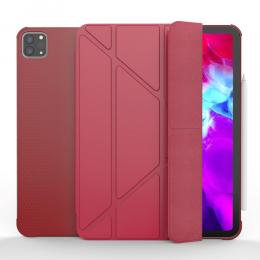 iPad Pro 11 (2018/2020/2021) - Tri-Fold Fodral Med Pennhållare - Röd