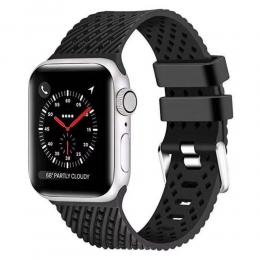 Silikon Armband Apple Watch 41/40/38 mm - Svart