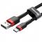 Baseus Cafule 2m USB-C QC3.0 Laddningskabel - Svart/Rd