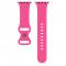 Silikon Armband Butterfly Apple Watch 42/44/45/49 mm (M/L) Hot Pink