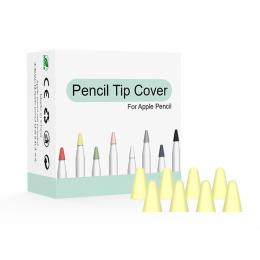  8-PACK Apple Pencil 1/2 Spetsskydd / Tip Cover Gul - Teknikhallen.se