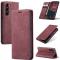 CASEME Galaxy S24 Plus Fodral Flip Retro Lder Vinrd