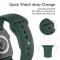 Apple Watch 38/40/41 mm Silikon Armband (M/L) Mrk Grn