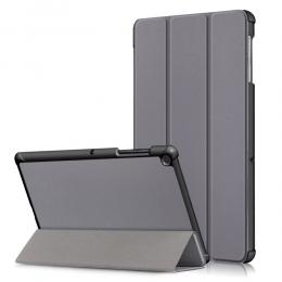 Samsung Galaxy Tab S5e - Tri-Fold Läder Fodral - Grå