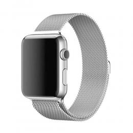  Milanese Loop Metall Armband Apple Watch 42/44/45 mm - Silver - Teknikhallen.se