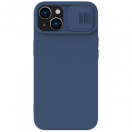 NILLKIN iPhone 14 Plus Skal MagSafe CamShield Silky Liquid Blå