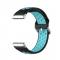 Silikon Trningsarmband Armband Versa 3/Fitbit Sense - Svart/Teal