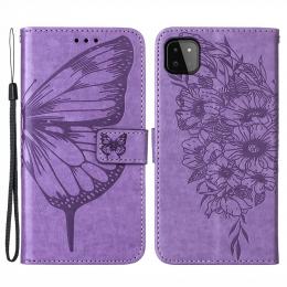 Samsung Galaxy A22 5G - Butterfly Plånboksfodral - Lila