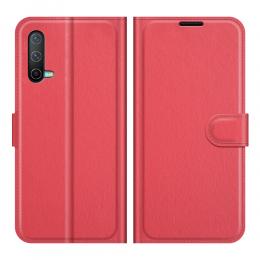 OnePlus Nord CE 5G - Litchi Läder Fodral - Röd