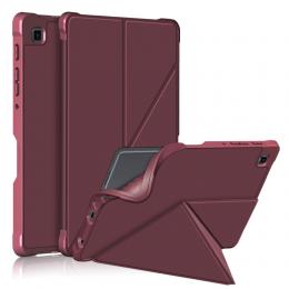 Samsung Galaxy Tab A7 Lite 8.7 - Origami Case Stand Fodral - Vinröd