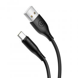 USAMS USAMS 1 Meter Type-C Kabel - Svart - Teknikhallen.se