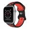 Sportarmband Dual-Color Apple Watch 42/44/45/49 mm (S/M) Svart/Rd