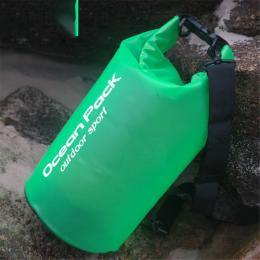 20L Genomskinlig Dry Bag Vattentät Sjösäck / Packpåse Grön