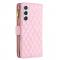 Samsung Galaxy S24 Fodral Diamond Multifunktionell Rosa