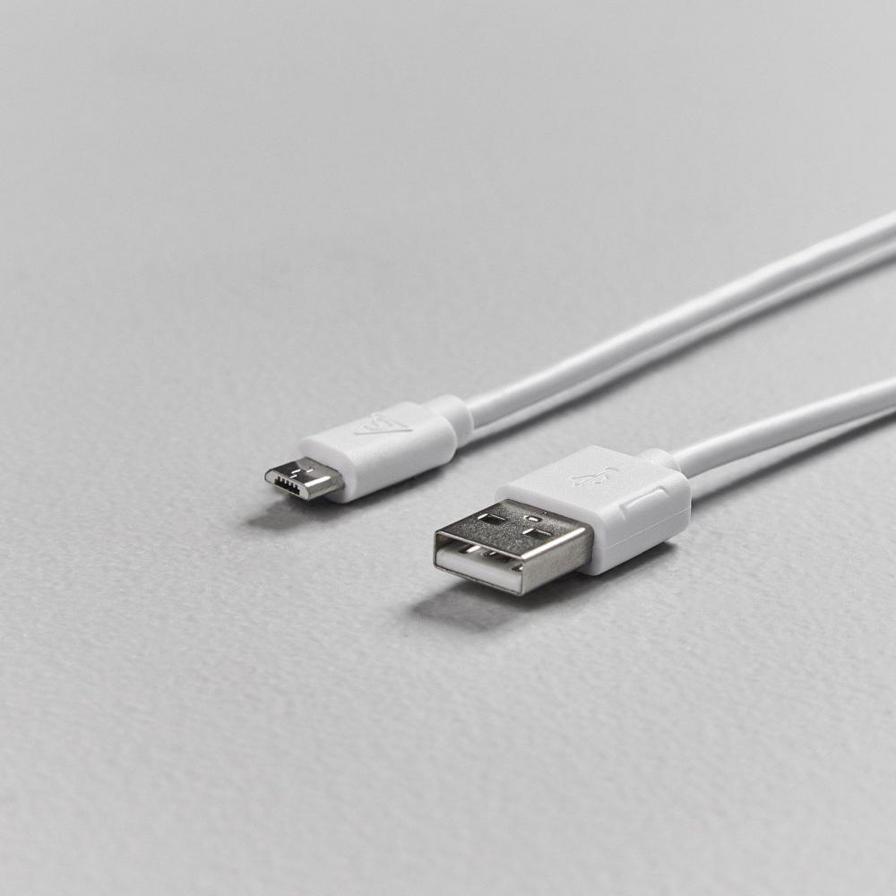 Smartline 1m Micro USB Laddningskabel Vit