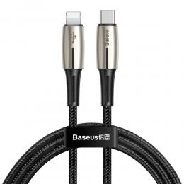 BASEUS Baseus 18W 1.3m USB-C - Lightning PD Kabel - Svart - Teknikhallen.se