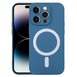 iPhone 15 Pro Skal MagSafe Liquid Silikon Blå