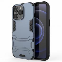 iPhone 13 Pro - Armor Hybrid Skal Kickstand - Navy Blue