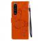 Sony Xperia 1 II - Butterfly Lder Fodral - Orange