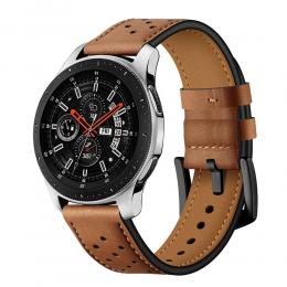 Tech-Protect Äkta Läder Armband Samsung Galaxy Watch 46 mm Brun