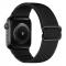 Nylon Armband Justerbart Apple Watch 41/40/38 mm - Svart