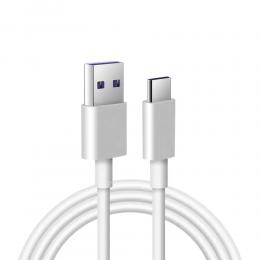 3 Meter - USB-C Quick Charge Laddare / Kabel / Type-C - Vit