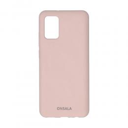 ONSALA Samsung Galaxy A02s Mobilskal Silikon Sand Rosa
