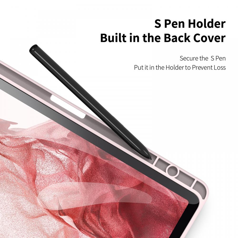 DUX DUCIS Galaxy Tab S9 Fodral TOBY Tri-Fold Rosa