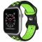 Sportarmband Dual-Color Apple Watch 42/44/45/49 mm (M/L) Svart/Grn