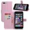 iPhone 7/8 Plus - Litchi Plnboksfodral - Ljus Rosa