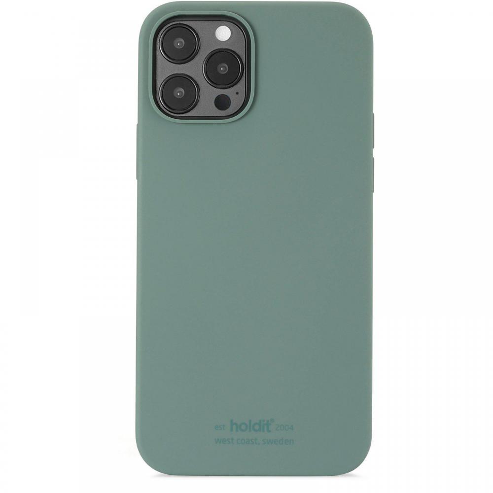 iPhone 12 Pro Max - holdit Mobilskal Silikon - Moss Green