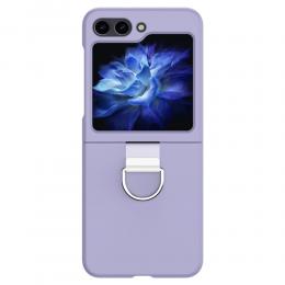 Galaxy Z Flip 6 Skal Skin Touch Ringhållare Lila