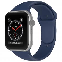 Apple Watch 42/44/45/49 mm Silikon Armband (S/M) Midnight Blue